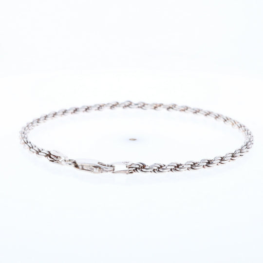 Silver Rope Bracelet