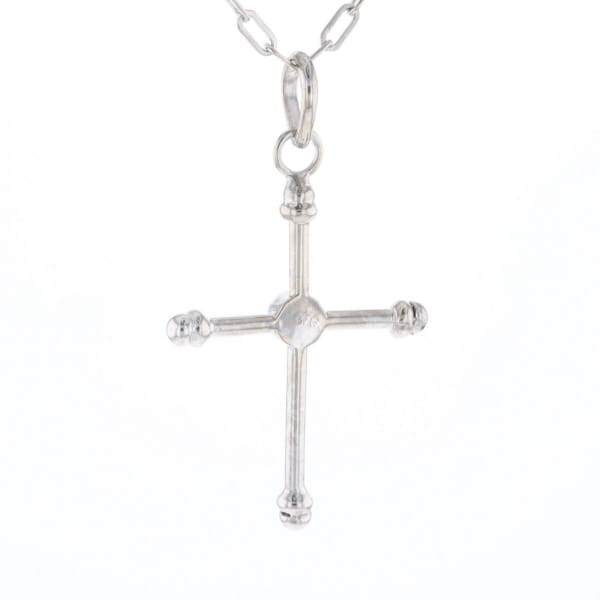 Silver Peridot Cross