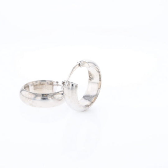 Hollow Round Tube Hoop Earrings