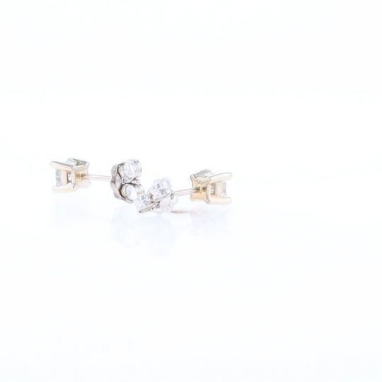 0.43ctw Princess Cut Diamond Stud Earrings