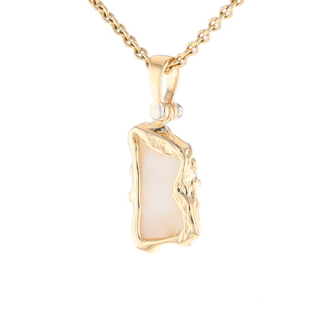 Gold Quartz Freeform Pendant  (G2)