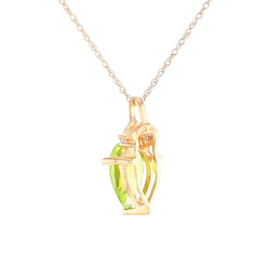 Pear-Shaped Peridot Necklace