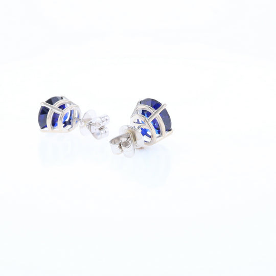 Imitation Sapphire Stud Earrings