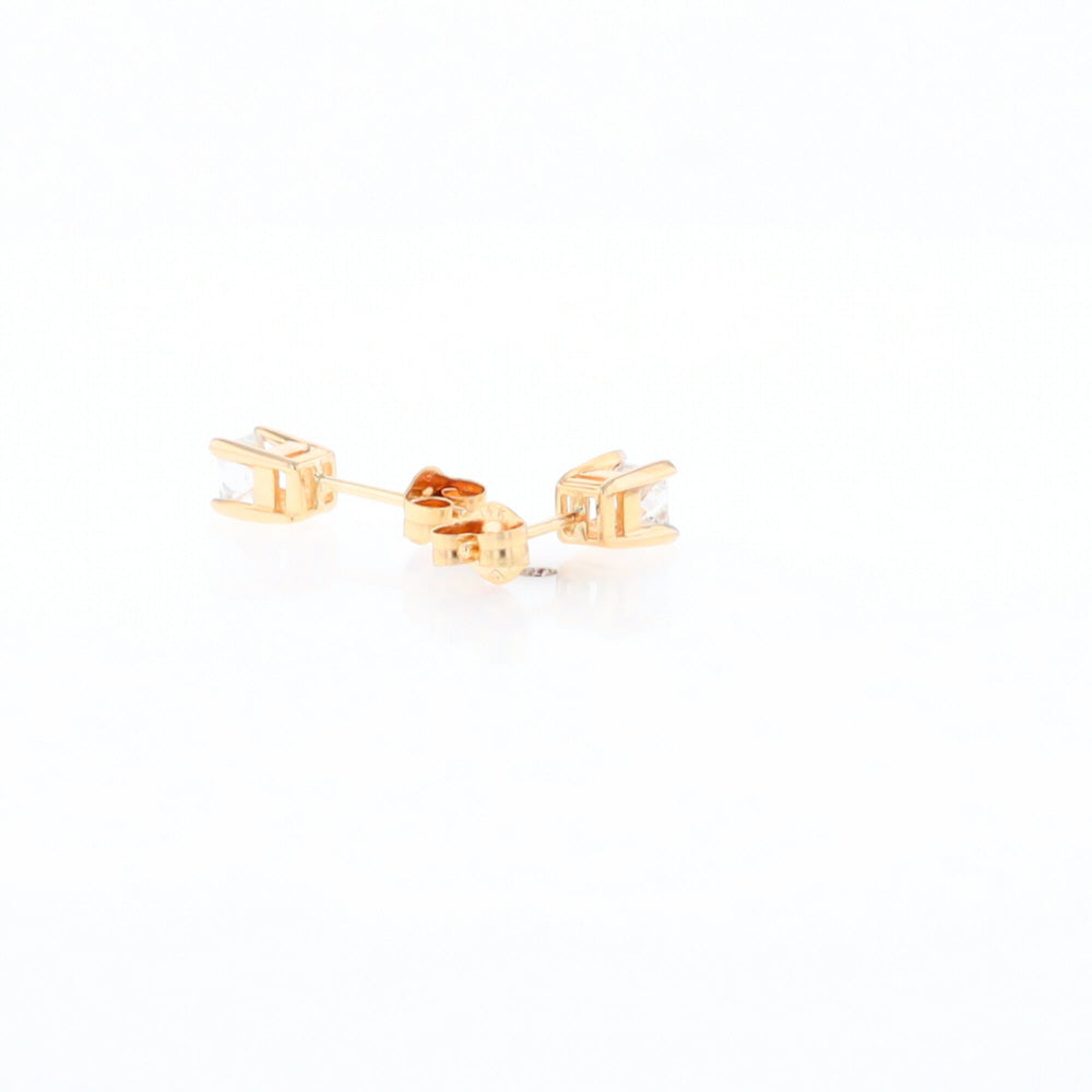 0.48ctw Princess Cut Diamond Studs