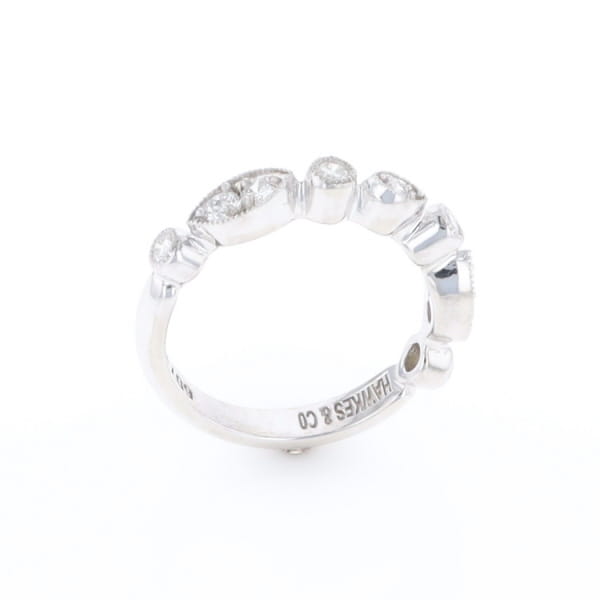 Simply Vintage Wedding Band (White Gold)