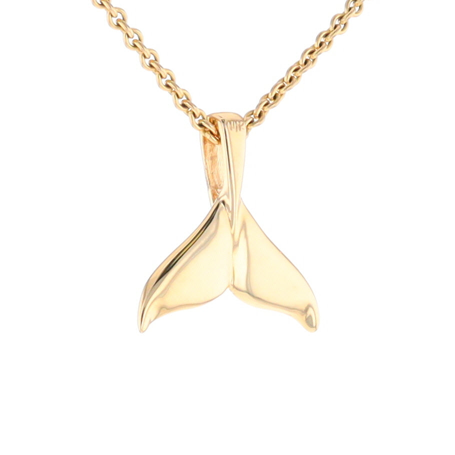 Whale Tail Necklaces Natural Gold Quartz and Nuggets Inlaid Pendant