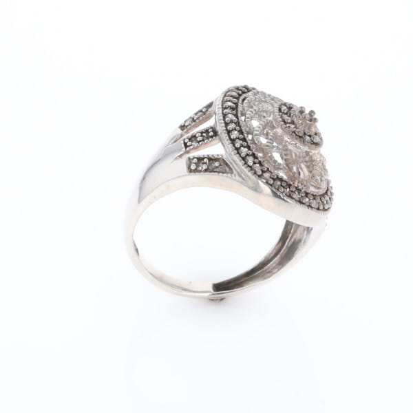 Open Work Filigree Design Ring