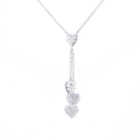 14K Triple Heart Necklace