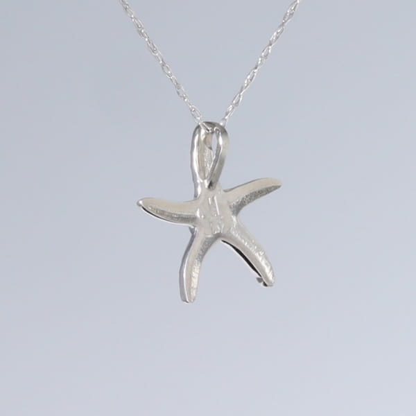 Opal Pendant Inlaid Realistic Star Fish Design