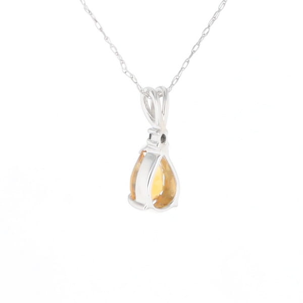 Citrine Pear Pendant