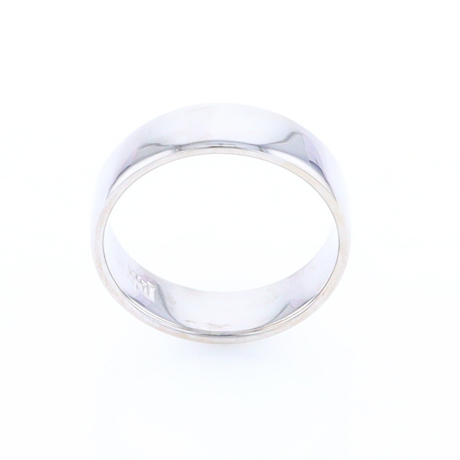 White Gold Wedding Band