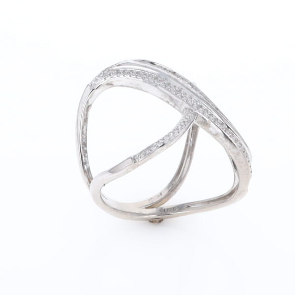 Dramatic Bypass Diamond Ring