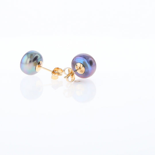 Tahitian Grey Pearl Studs