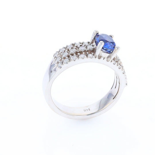 Sapphire Triple Band Ring