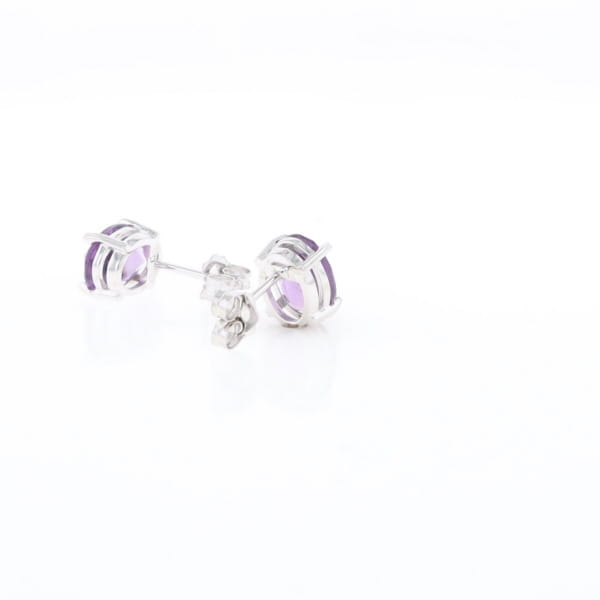 Amethyst Stud Earrings