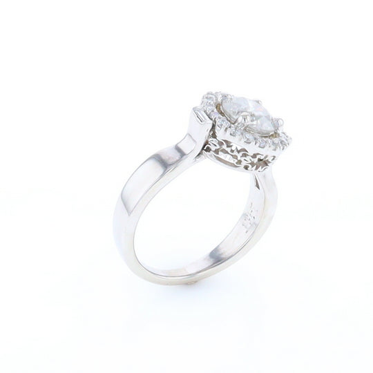 Salt and Pepper Diamond Engagement Ring