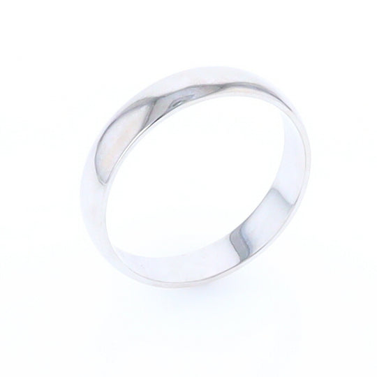 Standard Fit Wedding Band White Gold