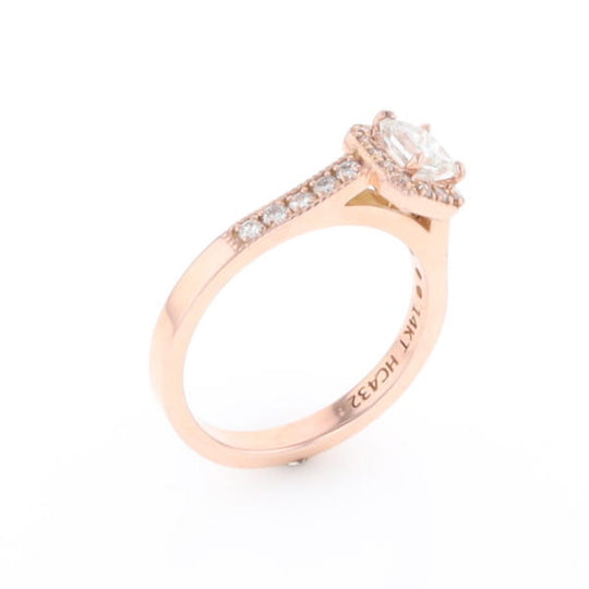 Princess Cut Diamond Halo Ring