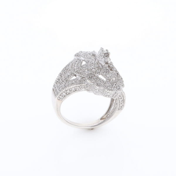 Floral Filigree Design Diamond Ring