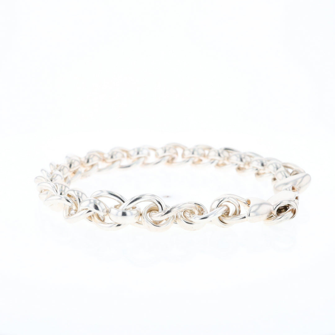 Sterling Silver Round Link Bracelet