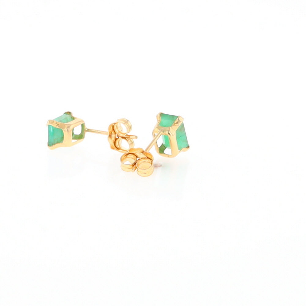 Emerald Stud Earrings