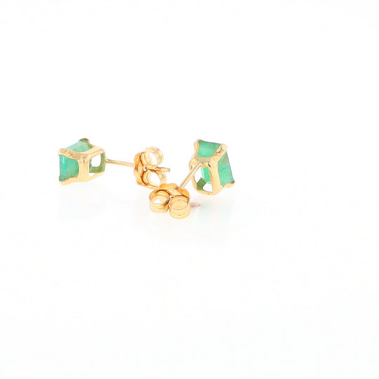 Emerald Stud Earrings