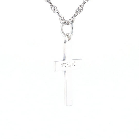 Floral Vine Cross Pendant