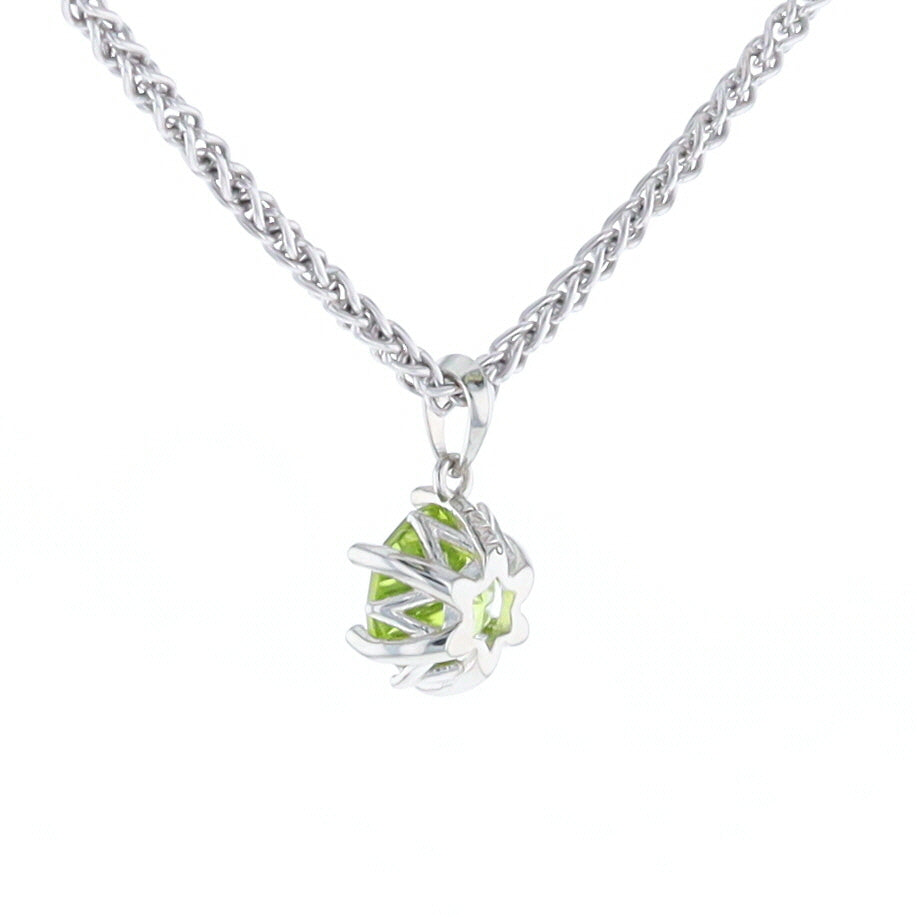 Solitaire Peridot Tulip Pendant