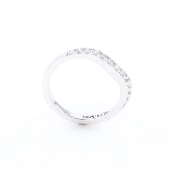 Diamond Contour Wedding Band
