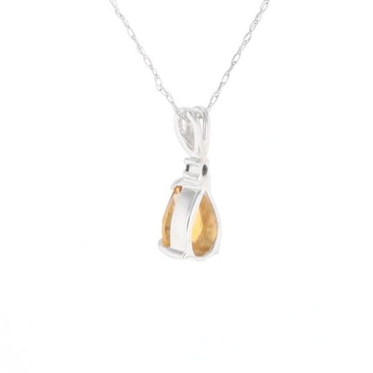 Citrine Pear Pendant