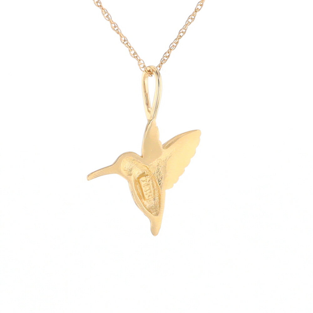 Gold Hummingbird Charm