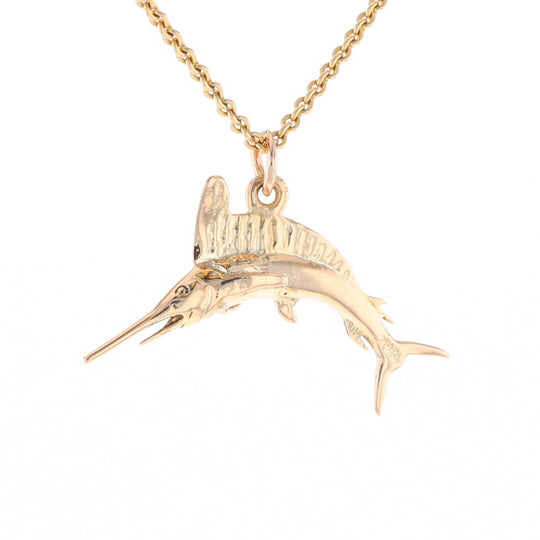 Gold Sailfish Pendant