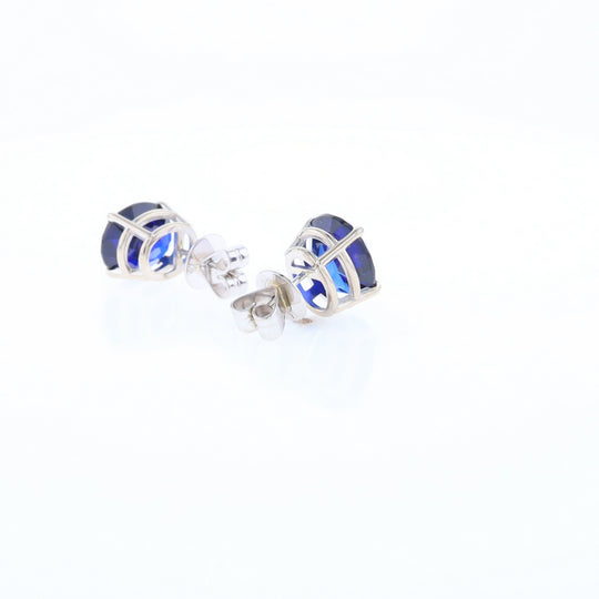 Imitation Sapphire Stud Earrings