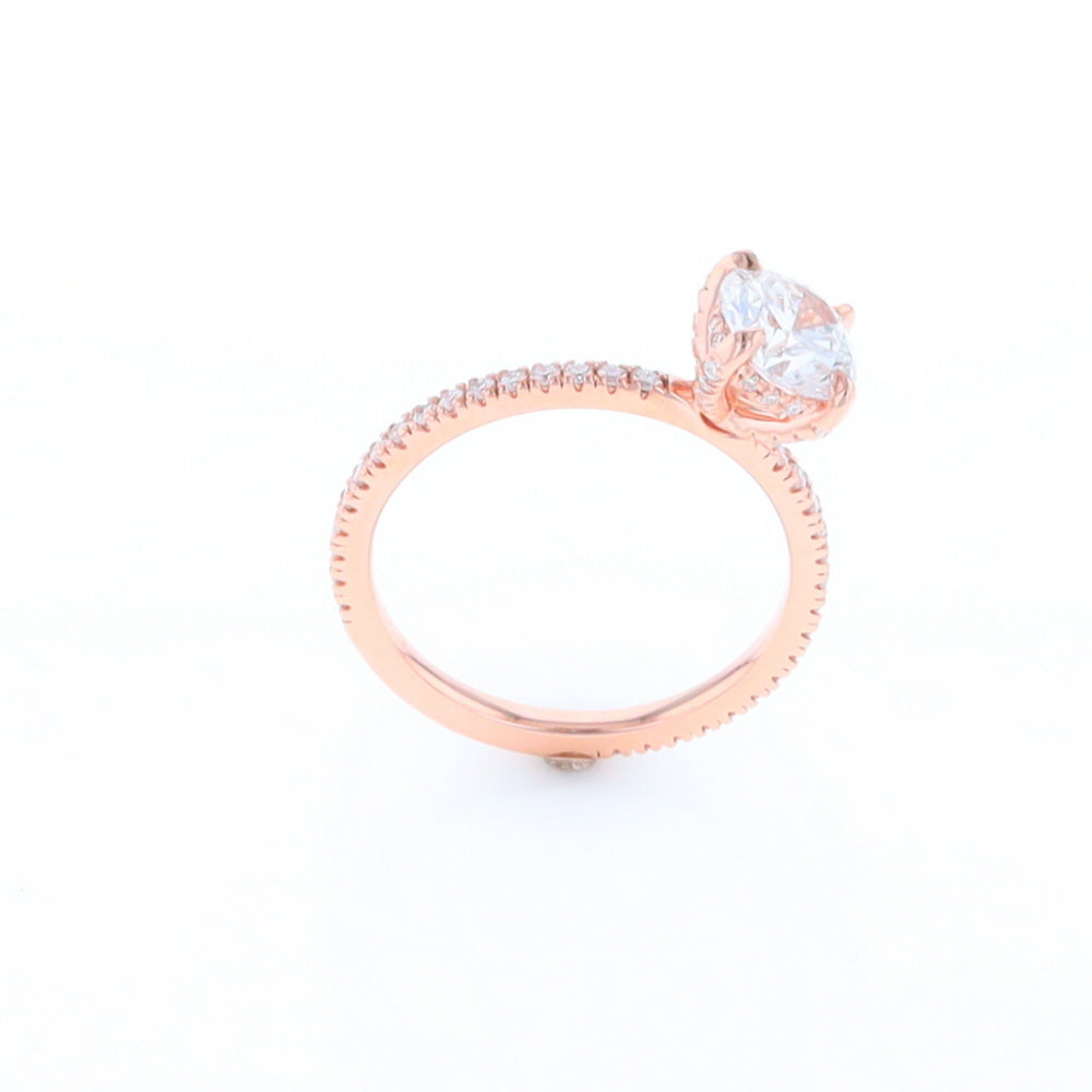 Rose Gold Lab Grown Diamond Engagement Ring