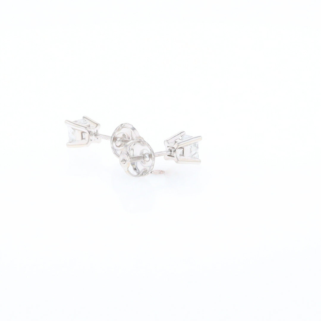 Princess Cut Diamond Stud Earrings