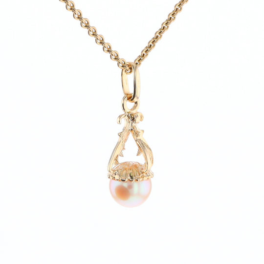 Swirl Chandelier Pearl Pendant