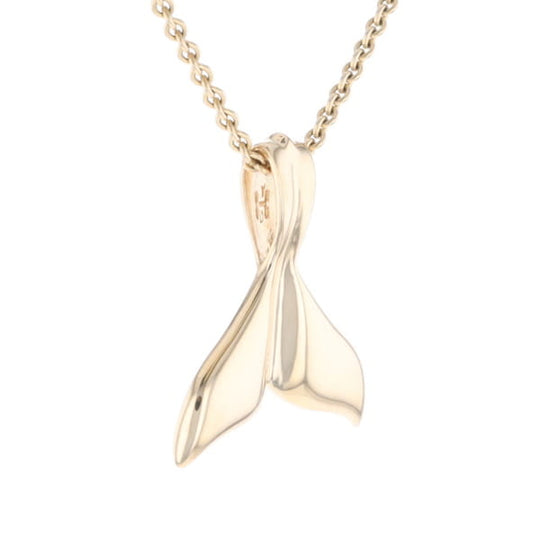 Whale Tail Gold Nugget Pendant