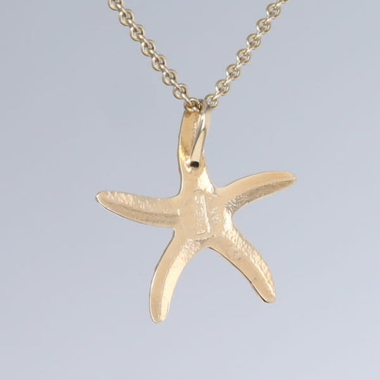 Opal Pendant Inlaid Realistic Star Fish Sea Life Design