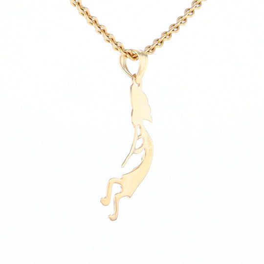 Black Hills Gold Yellow & Rose Gold Kokopelli Pendant