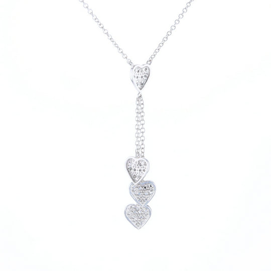 14K Triple Heart Necklace