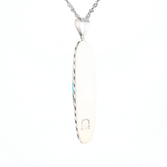 Multi Stone Inlaid Pendant