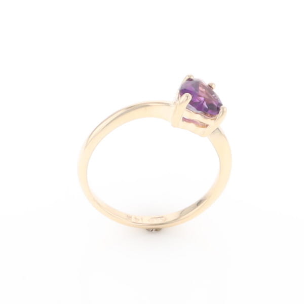 Heart Amethyst Ring