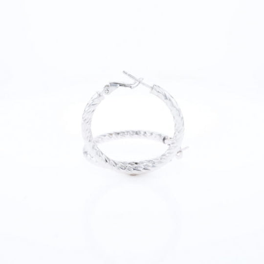 Diamond Cut Hoop Earrings