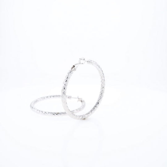 Diamond Cut Hoops