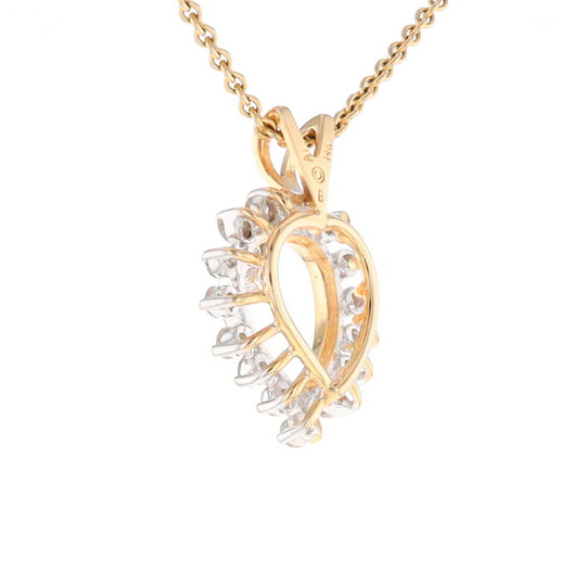 Open Heart Diamond Pendant