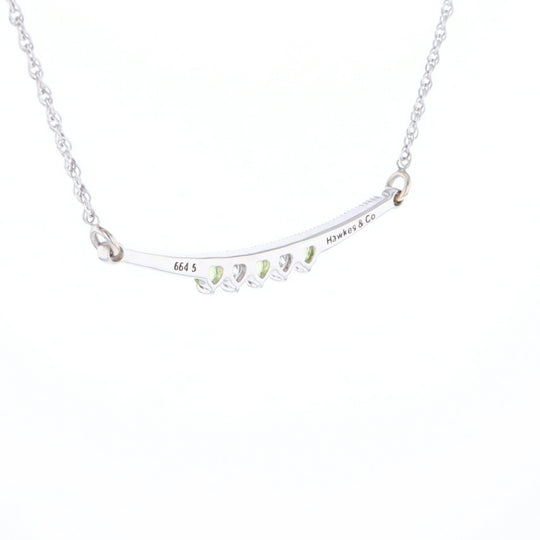 Peridot & Diamond Mother's Necklace