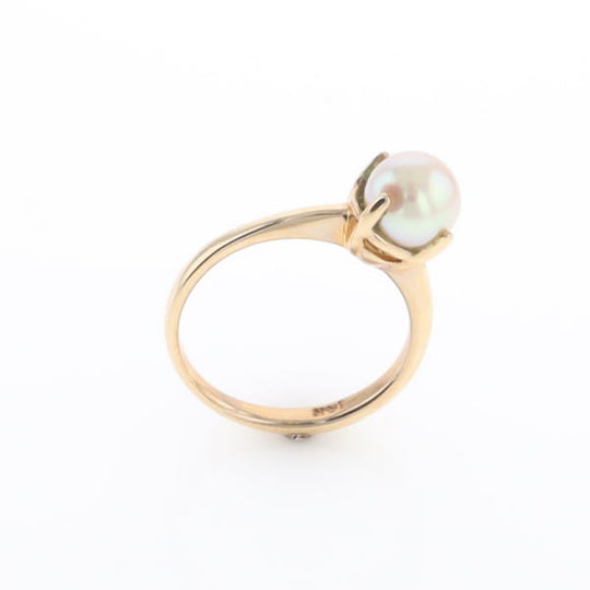 Solitaire Cultured Pearl Ring
