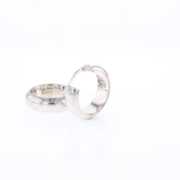 Hollow Round Tube Hoop Earrings