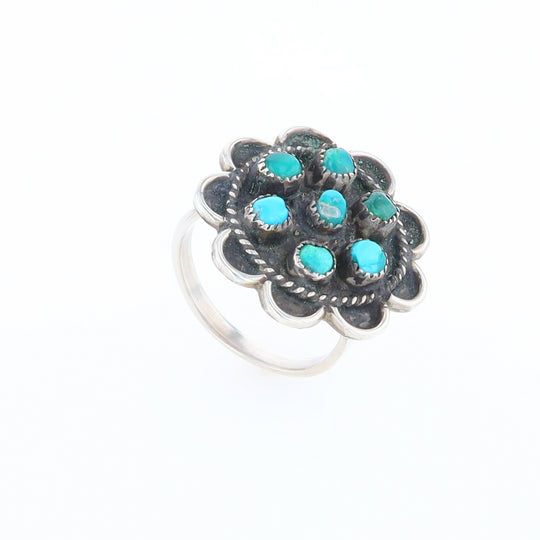 Turquoise Flower Ring