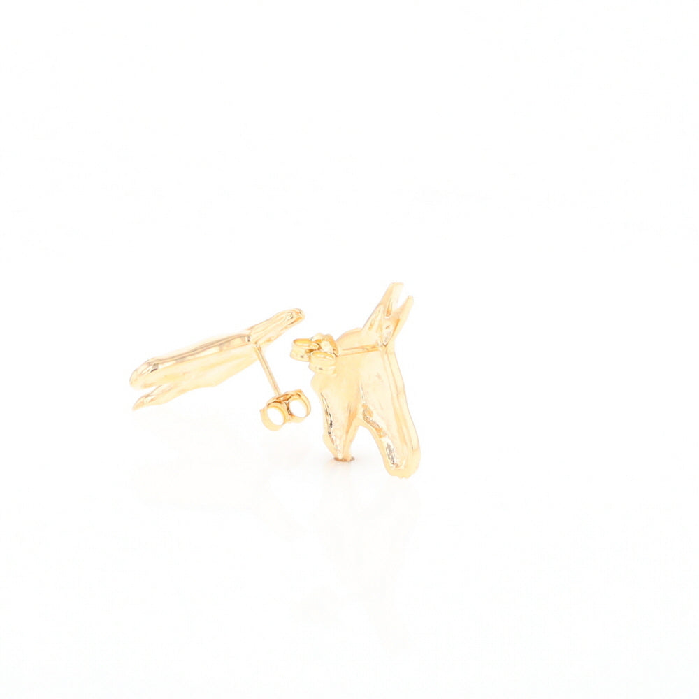 Gold Donkey Earrings